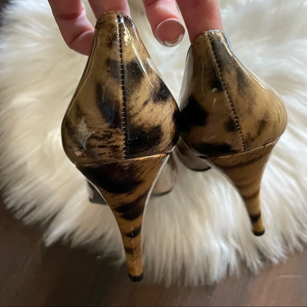 Jessica Simpson cheetah print Patent Leather Heels - Picture 8 of 8